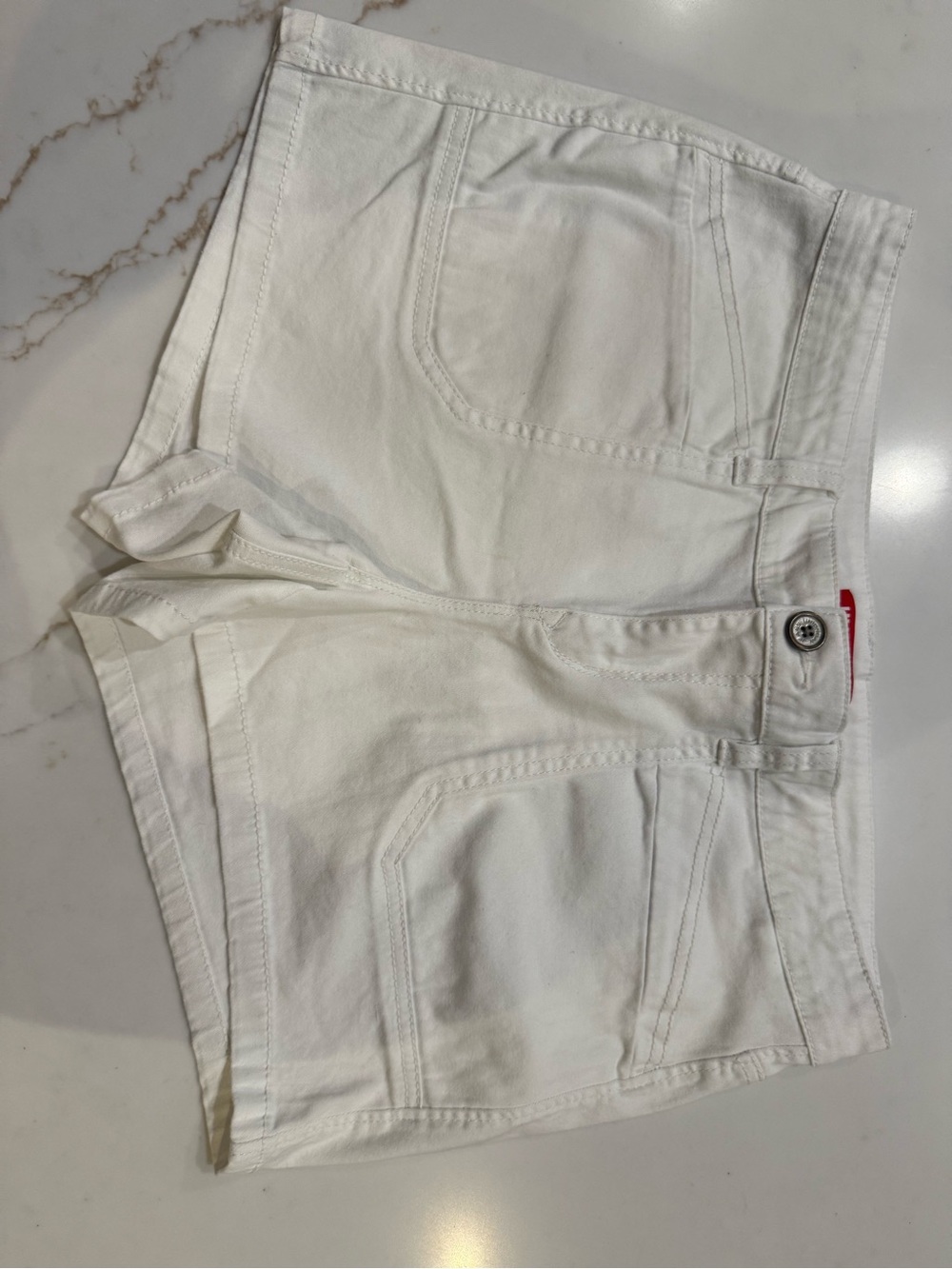 UNIONBAY White Stretch Denim Shorts